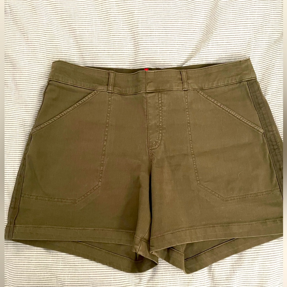Spanx twill shorts